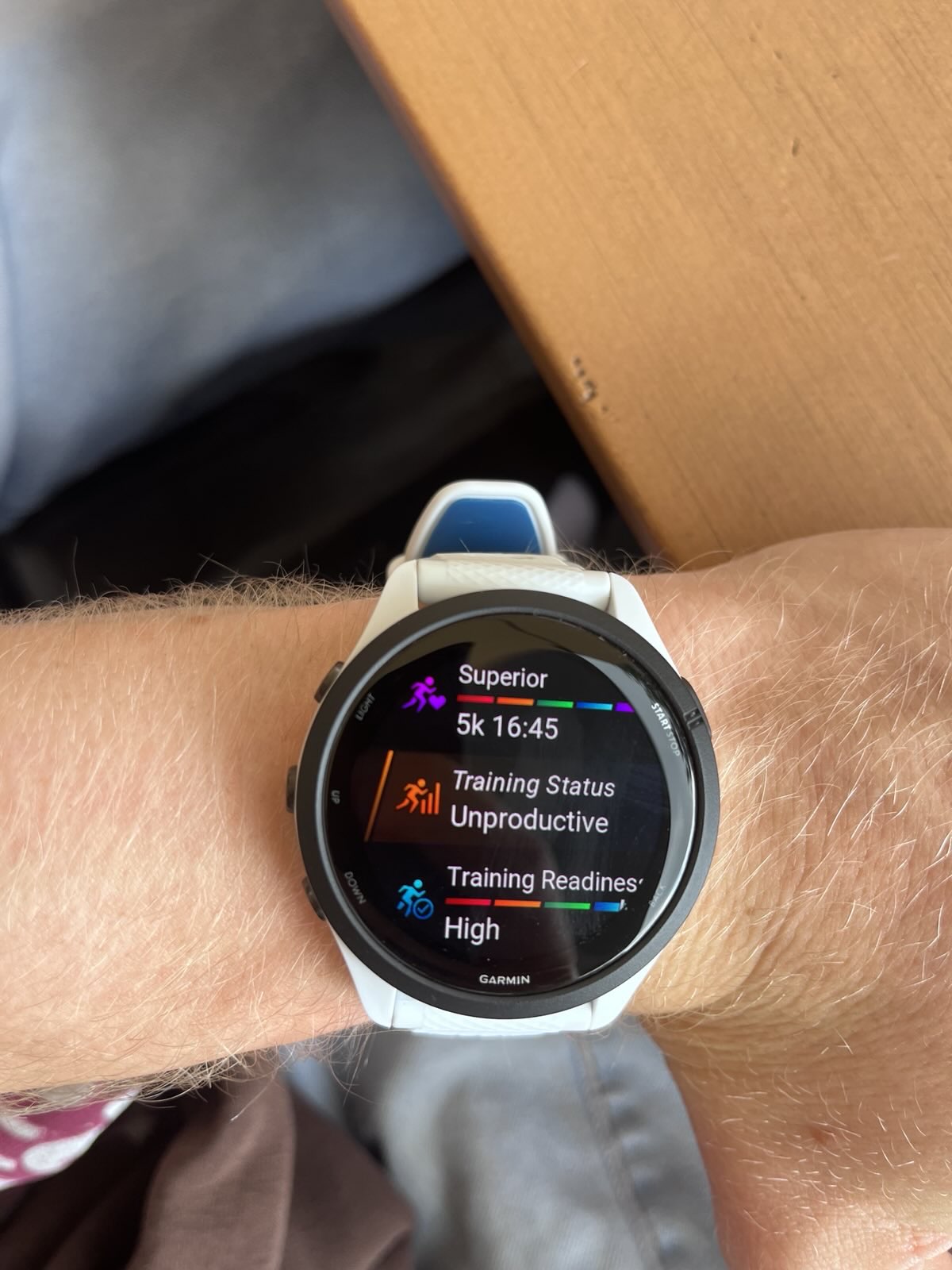 Garmin zeigt Training Status: Unproductive an